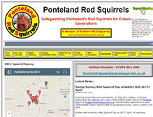 Tablet Screenshot of pontelandredsquirrels.co.uk